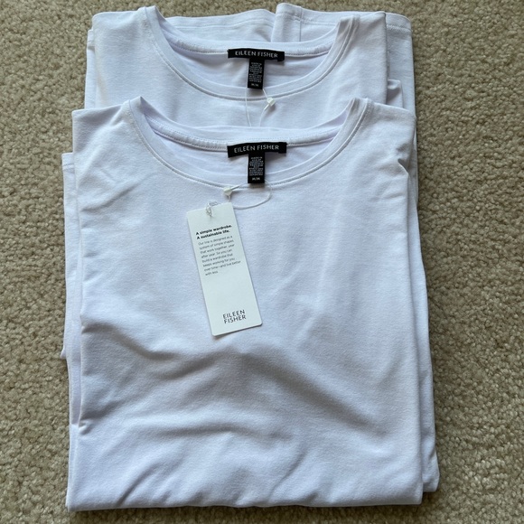 Eileen Fisher women’s crewneck Long Sleeve T-shirts - Picture 1 of 14